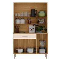 Armário De Cozinha Compacta Mdf 6 Portas Golden Plus Freijó Soft - 8