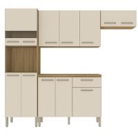 Armário De Cozinha Completa Mdf 12 Portas Com Balcão Versalhes Plus Freijó Soft - 9