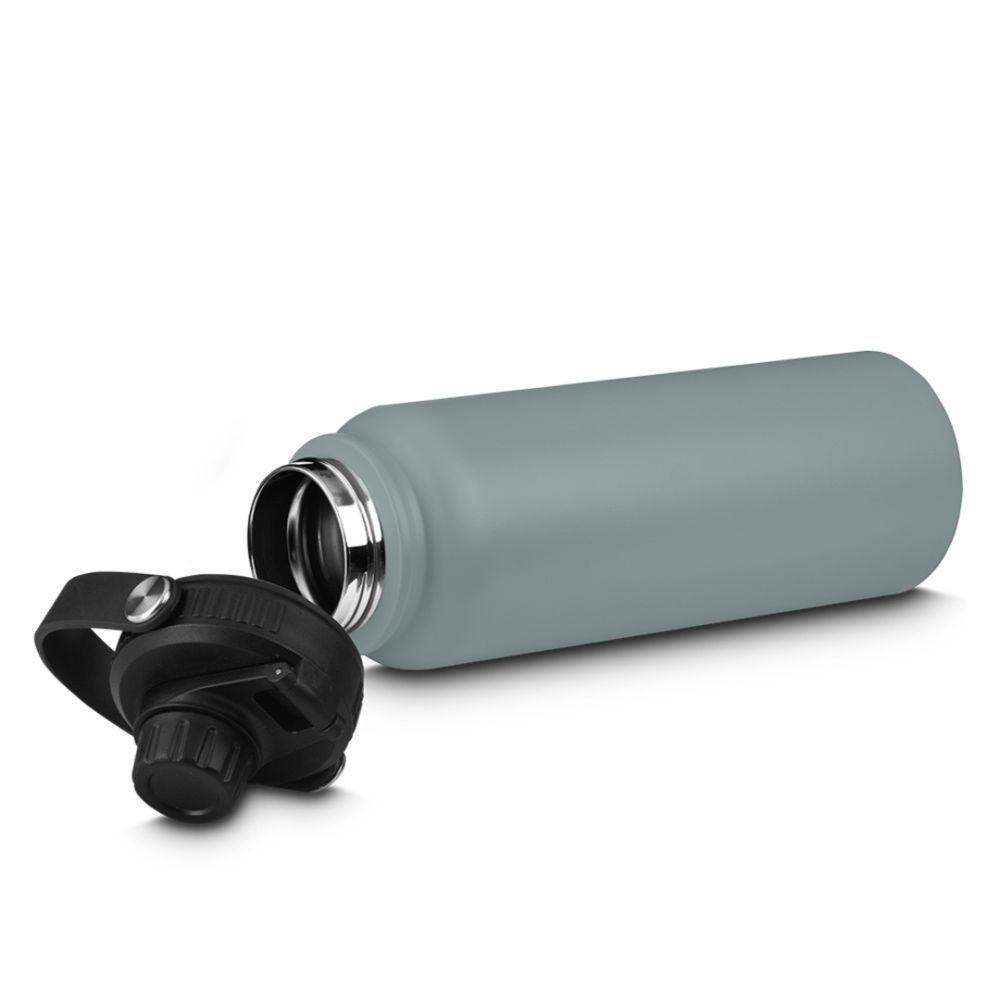 Garrafa Parede Dupla Com Alça 16 Horas Conservação Térmica Capacidade 1,1 Litro Em Aço Inox Verde - 4