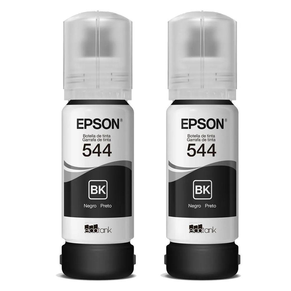 Kit 2 Tintas Epson Original 544 T544 - 2 Preto L-3110 L-3150 L-3250 - 1