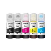 Kit 5 Tintas Epson 544 T544 Original 2 Preto , 1 Ciano , 1 Amarelo , 1 Magenta L-3110 L-3150 L-3250 - Refill - 1
