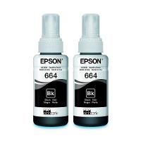 Kit Tinta Epson Original T664 664 2 Pretos L395 L380 L375 L220 L455 - Refil - 1