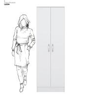 Armário Multiuso Sapateira 2 Portas Golden Branco