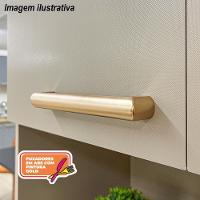 Armário De Cozinha Completa Com Balcão Com Tampo 12 Portas Urbane Freijó Vanilla Com Ripado - 8