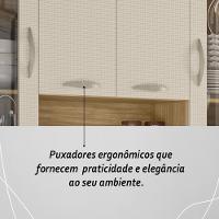 Armário De Cozinha Compacta Mdf 8 Portas Golden Plus Freijó Soft - 7
