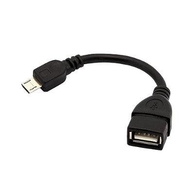Cabo Otg Micro Usb Macho Para Usb Femea 15cm