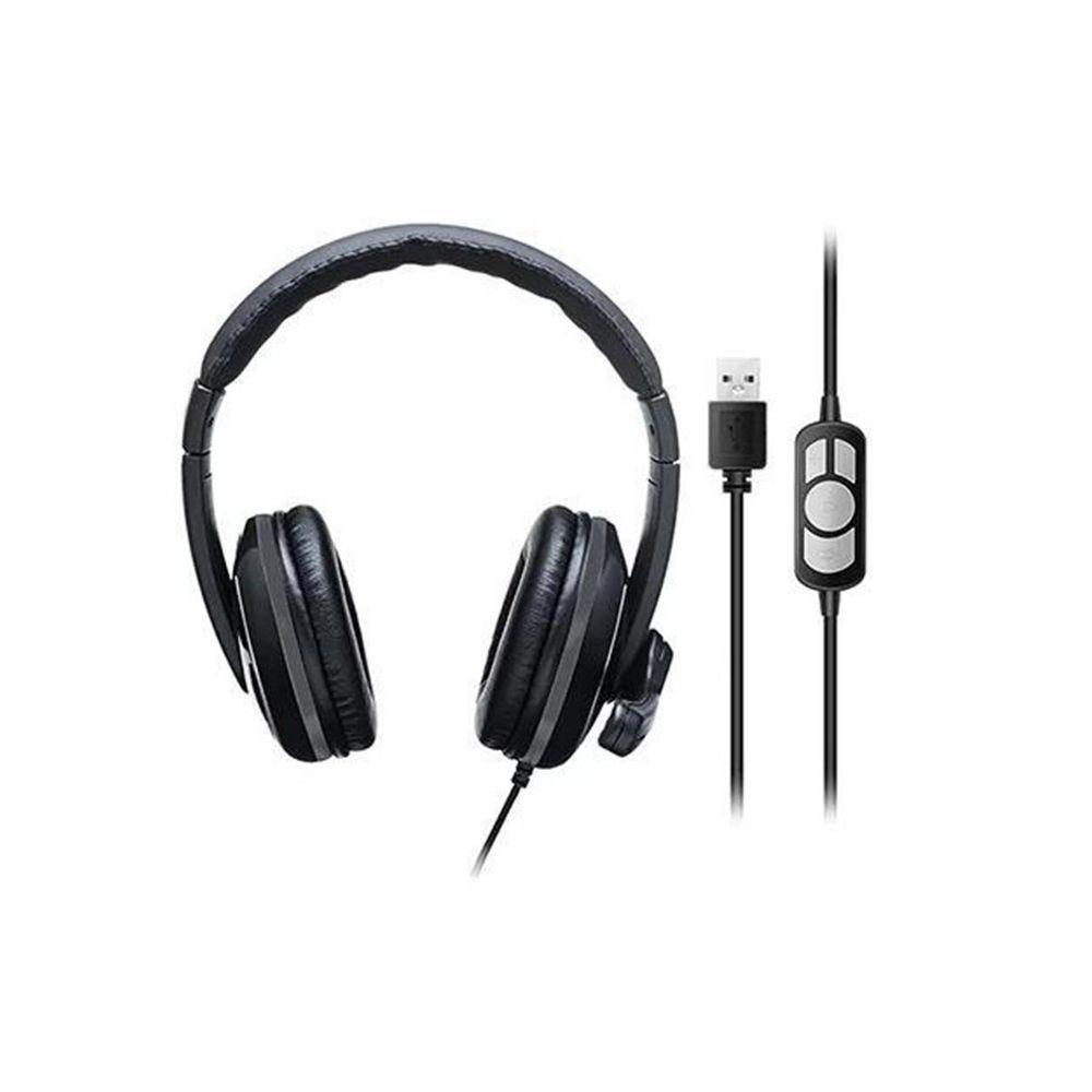 Headset Com Fio Hf700 Conexao Usb Cabo De 210cm... - 4
