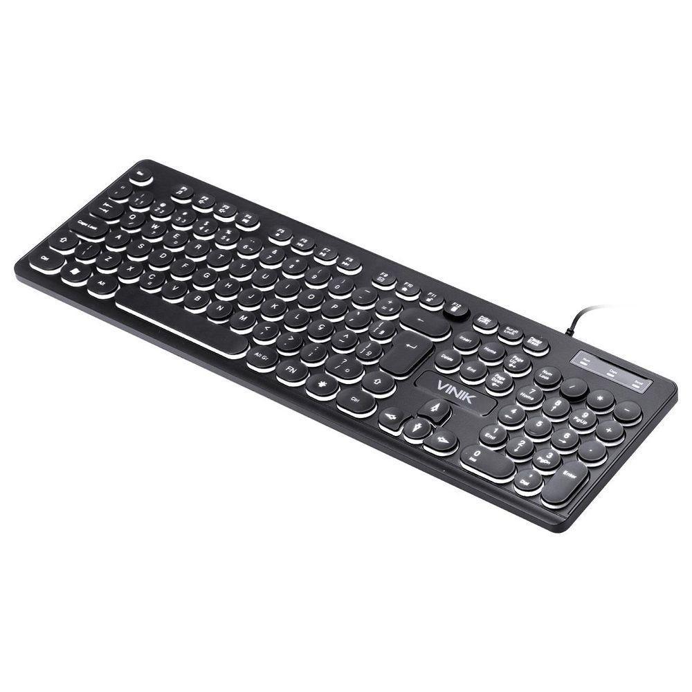 Teclado Usb Multimidia Slim Chocolate Teclas Redondas Led Branco 1.8m - Tc200 - 7