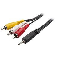 Cabo P2 4c+3rca 1,8mt Niquel Gnd- Video-a - A - 1