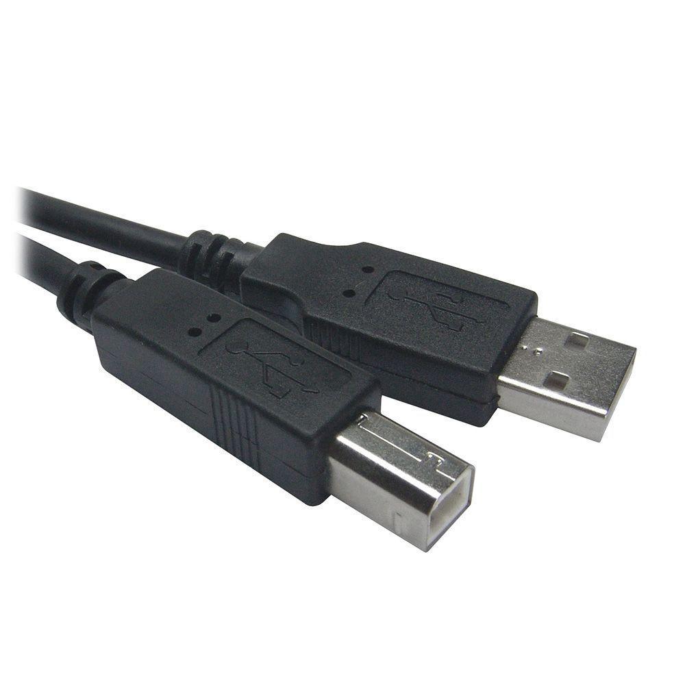 Cabo Usb A Macho Para Usb B Macho 2.0 3 Metros - 1