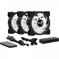 Kit 3 Coolers Aerocool Saturn 12 Pro Argb + Hub + Controle - 2