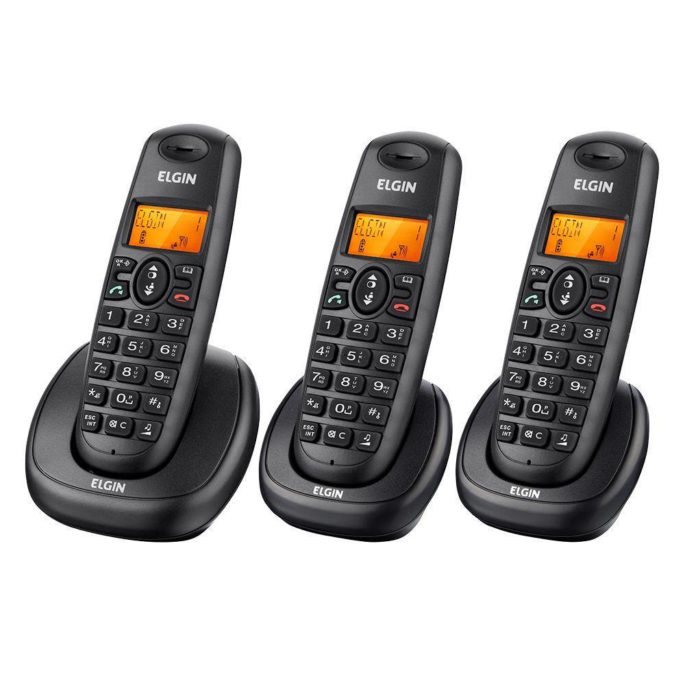 Telefone Sem Fio Elgin Tsf-8003 Com 2 Ramais - 2