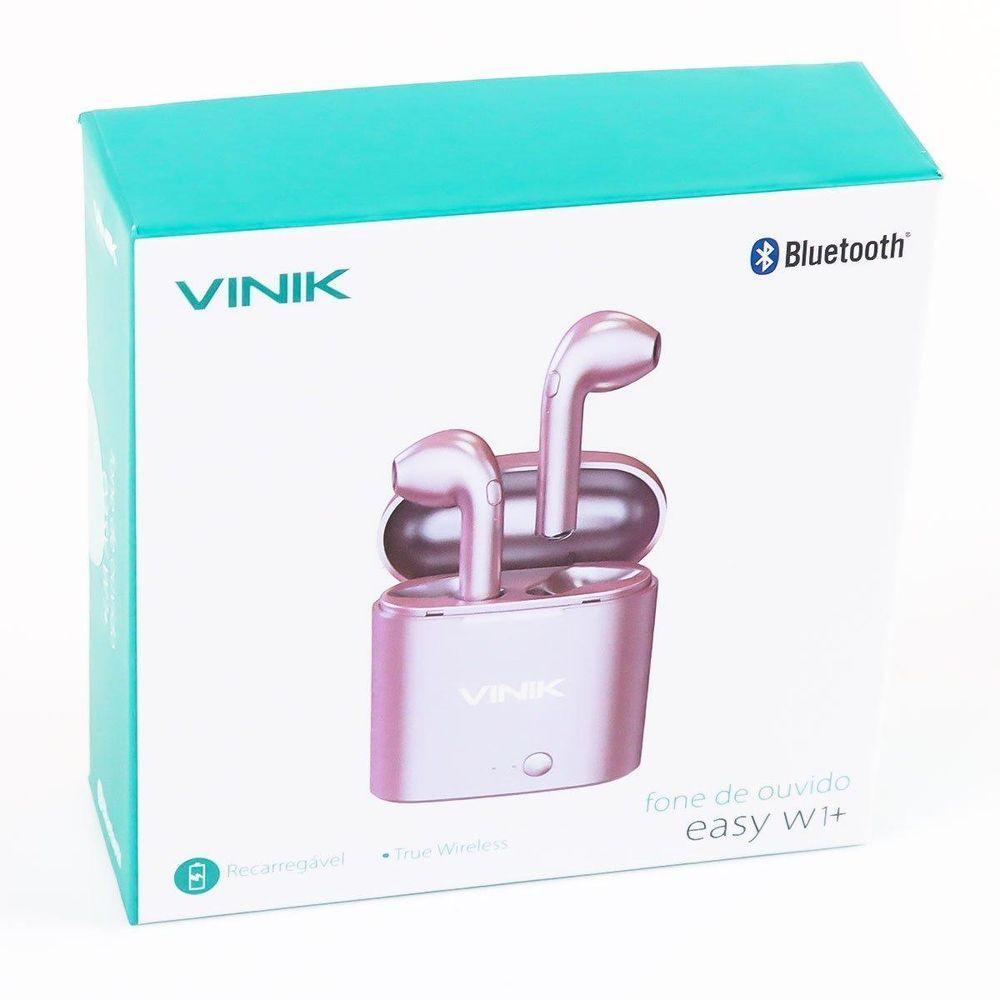 Fone De Ouvido Bluetooth Easy W1+ Tws True Wireless - Rose - 10