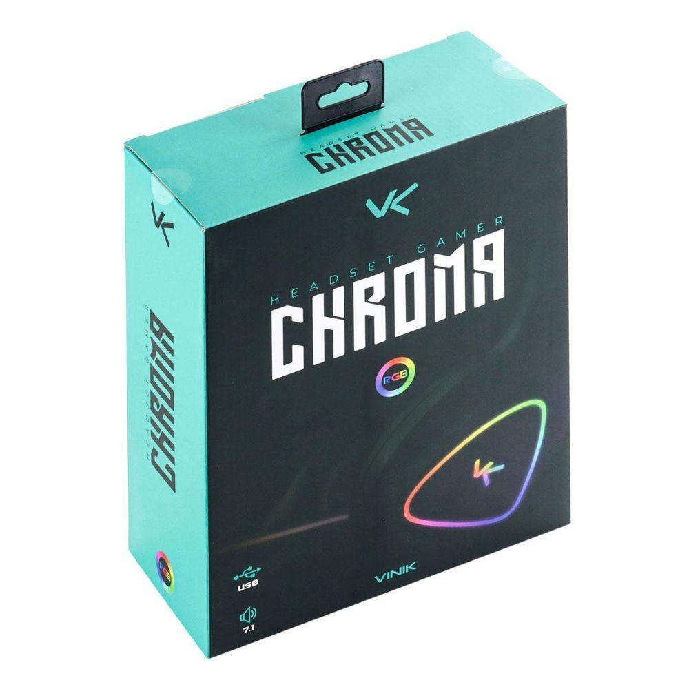 Fone De Ouvido Headset Gamer Chroma Usb 7.1 Rgb Branco -... - 4