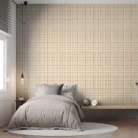 Papel De Parede Revoada Xadrez Picnic Pincelada Marrom 4442 - 2