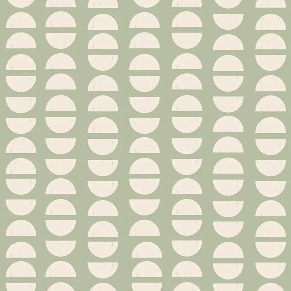 Papel De Parede Revoada Café Verde E Branco 4464 - 1