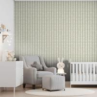 Papel De Parede Revoada Café Verde E Branco 4464 - 2