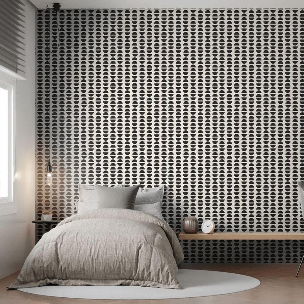 Papel De Parede Revoada Café Preto E Branco 4461 - 2