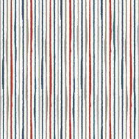 Papel De Parede Revoada Listrado Aquarela Azul, Cinza E Vermelho 4425 - 1