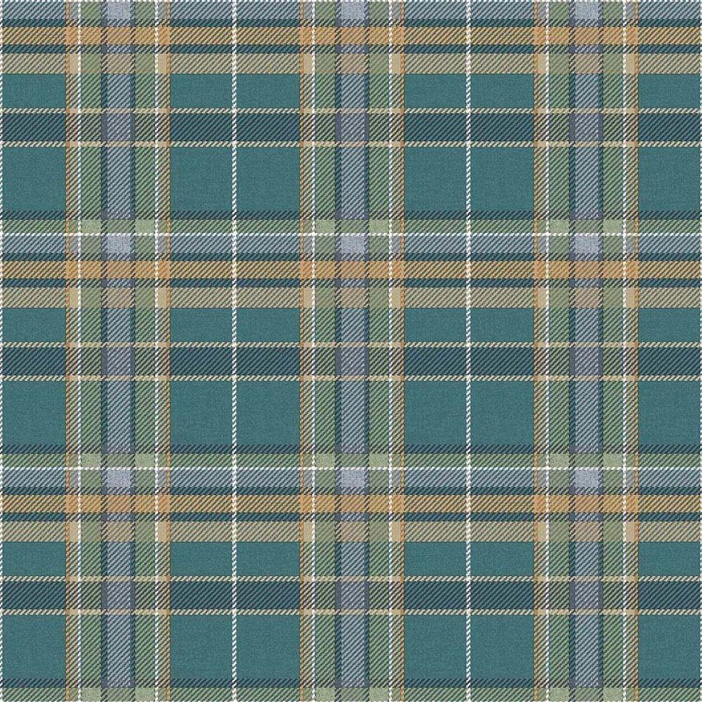 Papel De Parede Botany House Xadrez Verde 15576 - 1