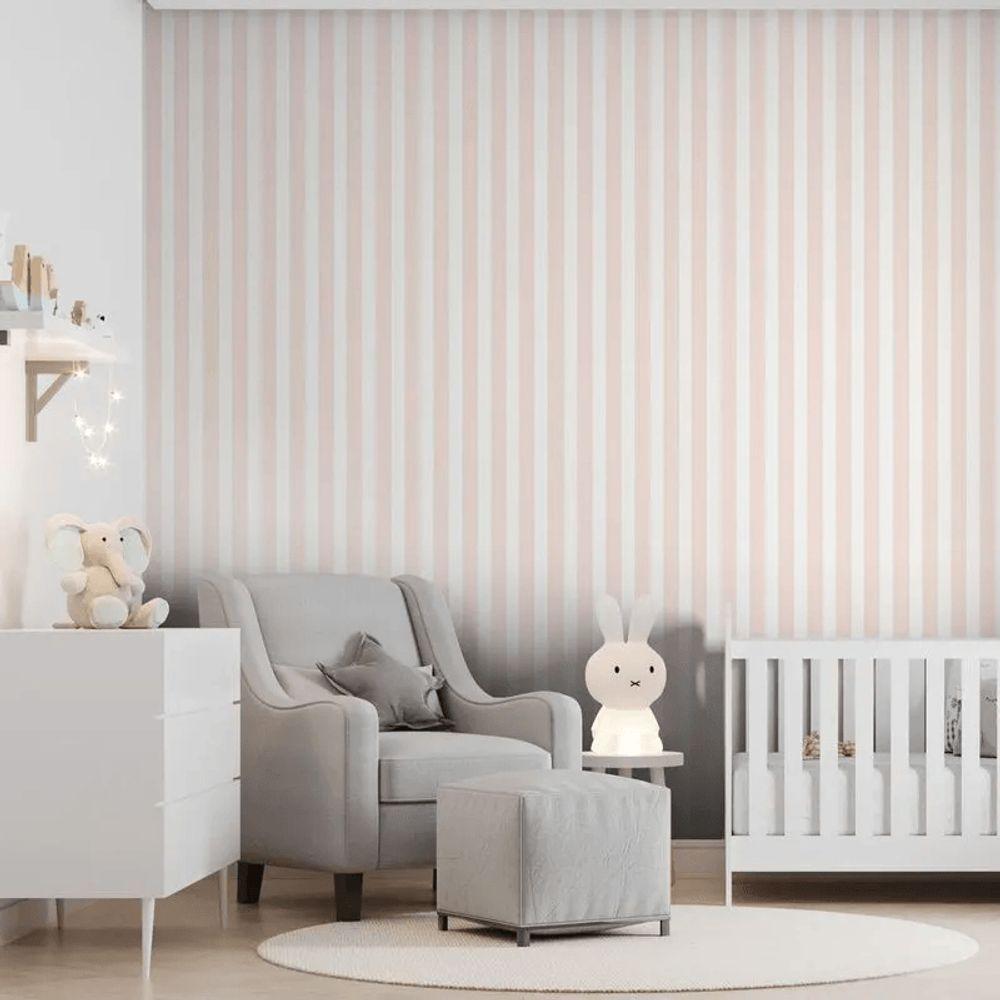 Papel De Parede Revoada Listrado Rosa 4404 - 2