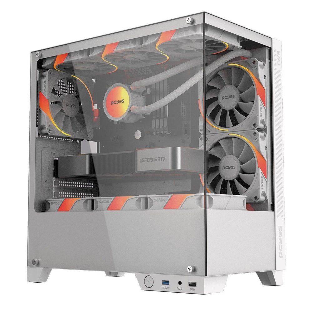Gabinete Gamer Forcefield Twr White Ghost- Gfftwrwg - 1