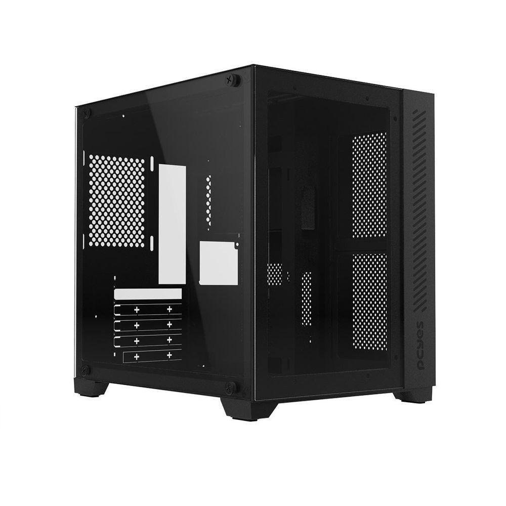 Gabinete Gamer Forcefield Black Vulcan - Frontal E... - 2