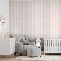 Papel De Parede Revoada Listrado Pincelada Rosa 4441 - 2