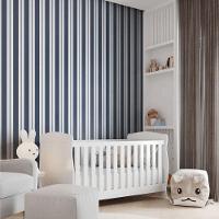 Papel De Parede Revoada Listrado Azul Marinho 4454 - 2