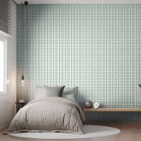 Papel De Parede Revoada Xadrez Verde Menta 4449 - 2