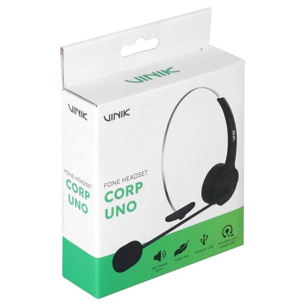 Fone De Ouvido Headset Corp Uno Usb - Vk400 - 8