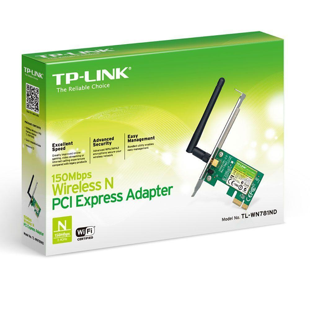 Adaptador Placa Pci Express Wireless Tp-link Tl-wn781nd... - 2