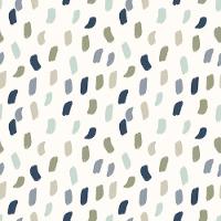 Papel De Parede Revoada Mini Pinceladas Azul, Menta E Cinza 4415 - 1