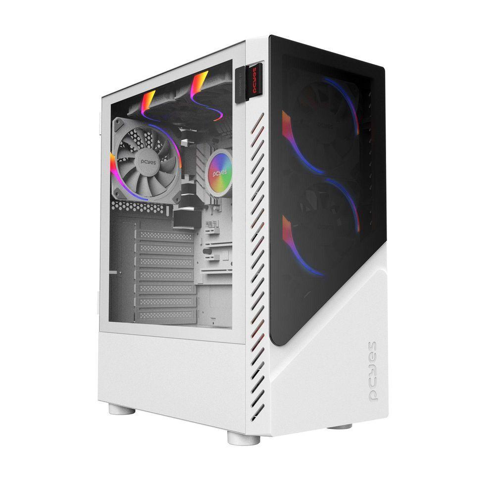 Gabinete Gamer Set White Ghost - Lateral Em Vidro -... - 1