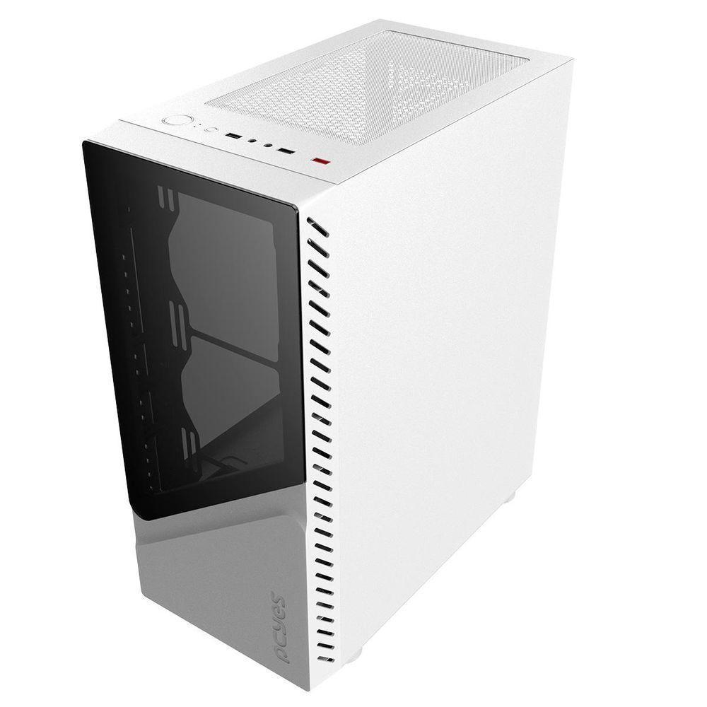 Gabinete Gamer Set White Ghost - Lateral Em Vidro -... - 6