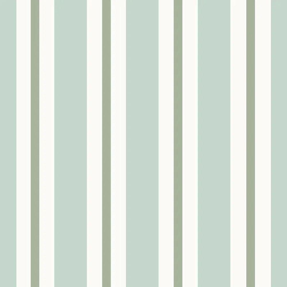 Papel De Parede Revoada Listrado Verde Menta 4450 - 1