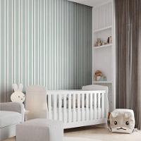 Papel De Parede Revoada Listrado Verde Menta 4450 - 2