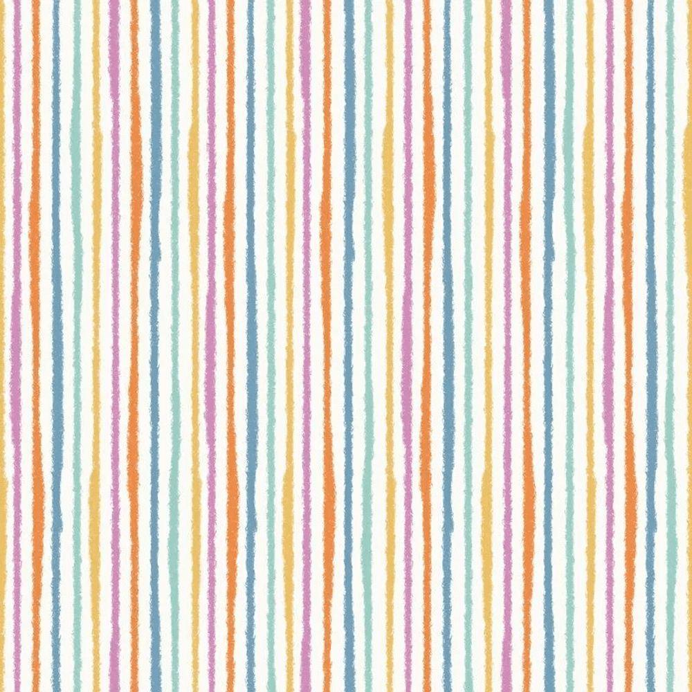 Papel De Parede Revoada Listrado Aquerela Chiclete 4407 - 1