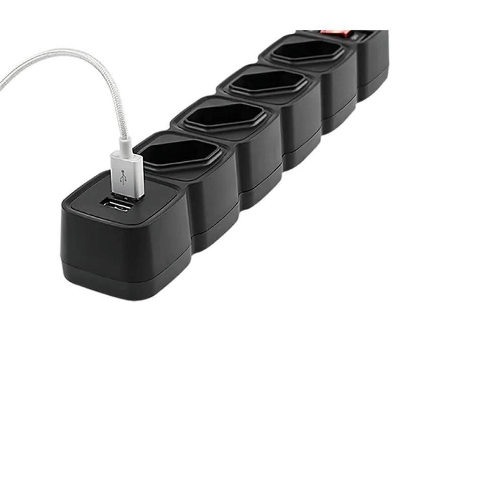 Protetor Eletronico Com 4 Tomadas E 2 Usb - Epe 204 Usb Pt+ - 2