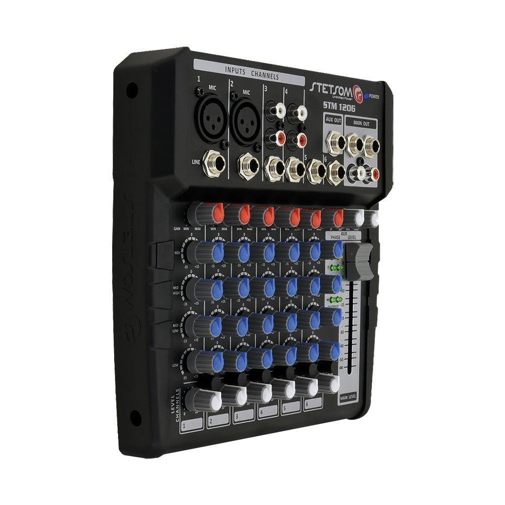 Mesa De Som Stetsom Stm1206 6 Canais 12v - 3