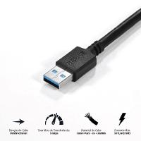 Cabo Extensor Usb A 3.0 M P- F 2m - Puamf3-2 - 2