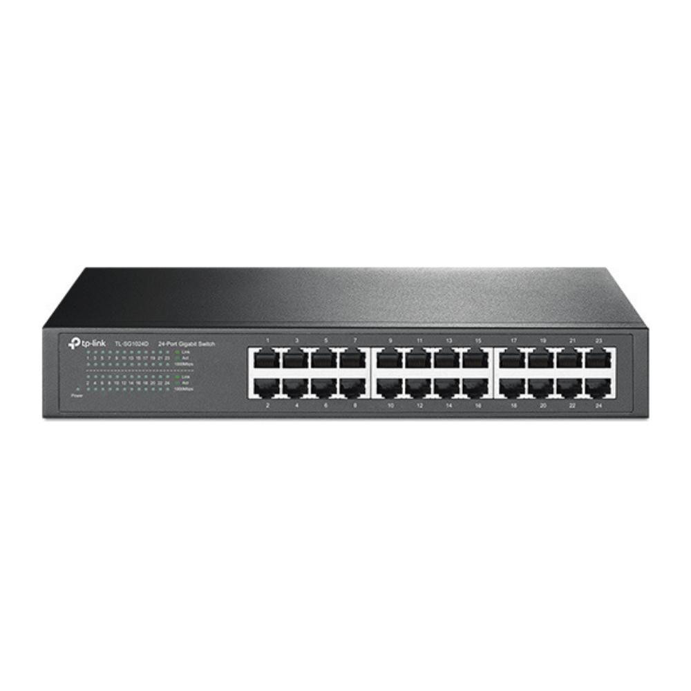 Switch 24 Portas Tp-link Tl-sg1024d Gigabit 10-100-1000 Mbps - 1
