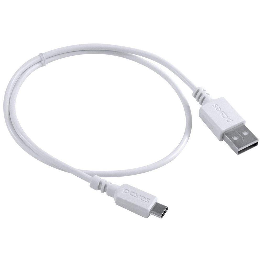 Cabo Usb A 2.0 Para Usb Tipo C 50cm Branco - Puacb-05 - 6