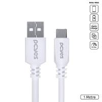 Cabo Usb A 2.0 Para Usb Tipo C 1m Branco - Puacb-01 - 2