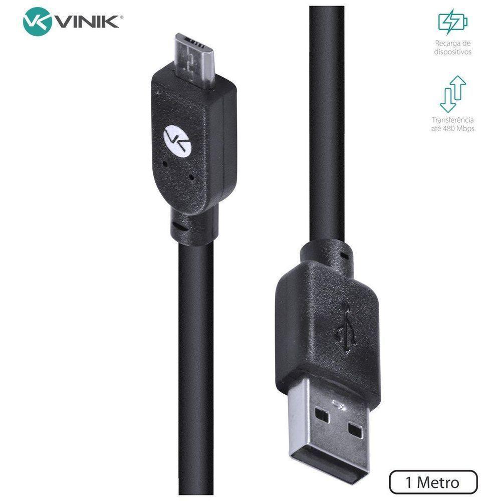 Cabo Usb X Micro Usb B 2.0 1m Preto Musb-1 - 2