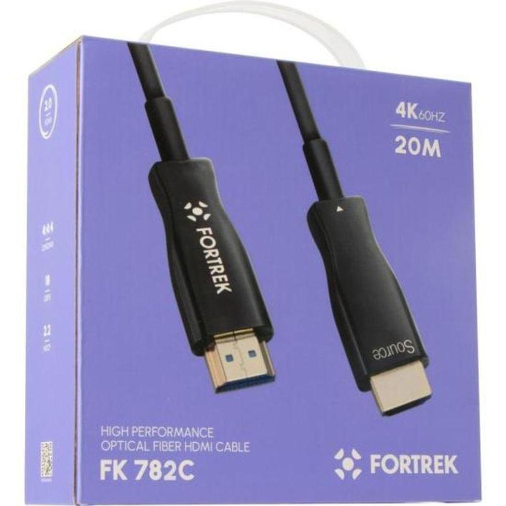 Cabo Hdmi Fibra óptica 4k Fk 782c 20m Fortrek - 10