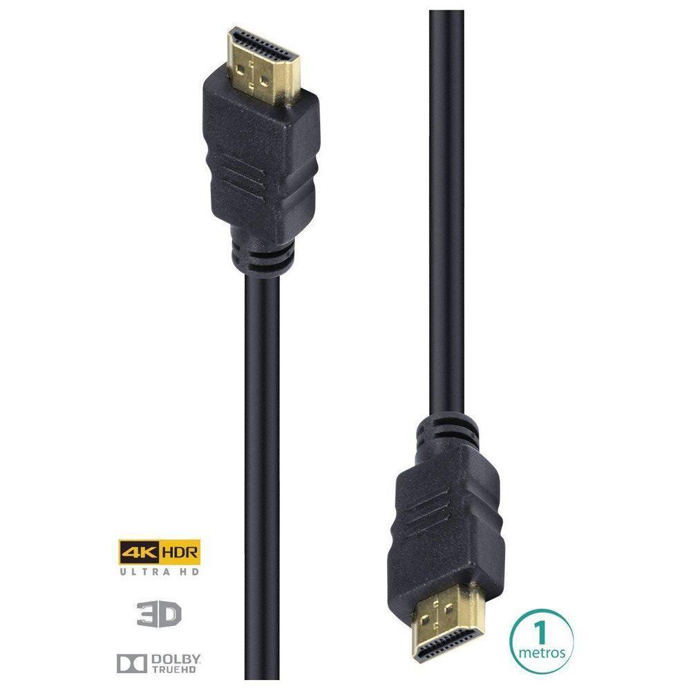 Cabo Hdmi 2.0 4k 3d 1m H20-1 - 2