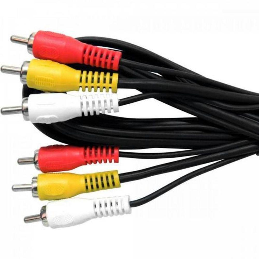 Cabo 3rca X 3rca Com 1 Coaxial 1,8m Storm - Pct - 10 - 1