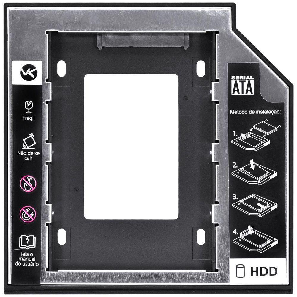 Adaptador Caddy Para Hd Ou Ssd Gaveta Dvd Notebook Sata - 6