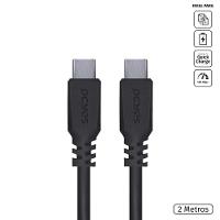 Cabo Usb Tipo C 2.0 Para Usb Tipo C 2.0 2m Preto - Pucp-02 - 2